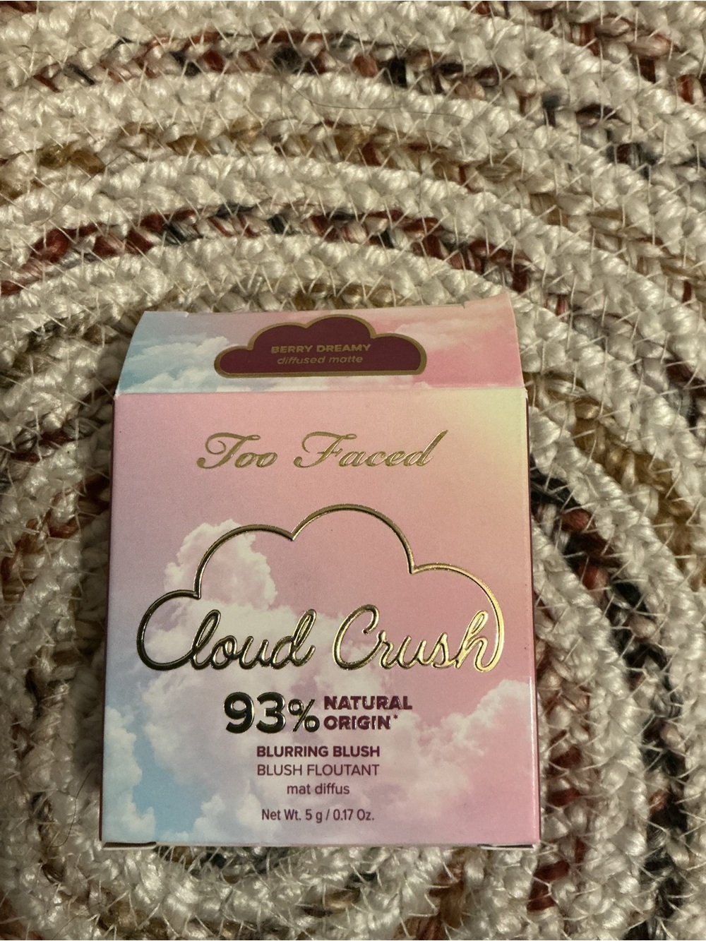 Too Faced Cloud Crush Blurring Blush - Berry Dreamy Pink Packaging